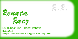 renata racz business card